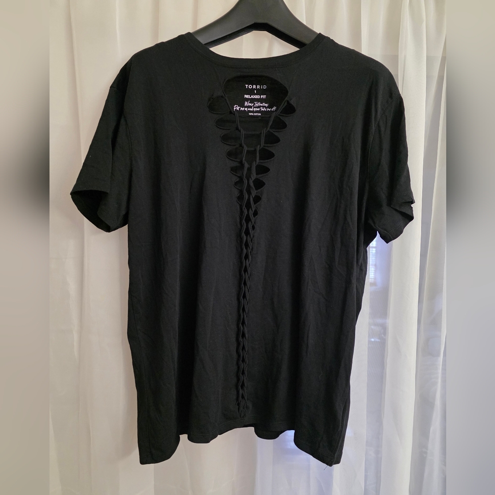 Torrid Black Short Sleeve Tee
